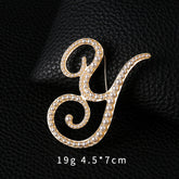 Customize Letter Brooch
